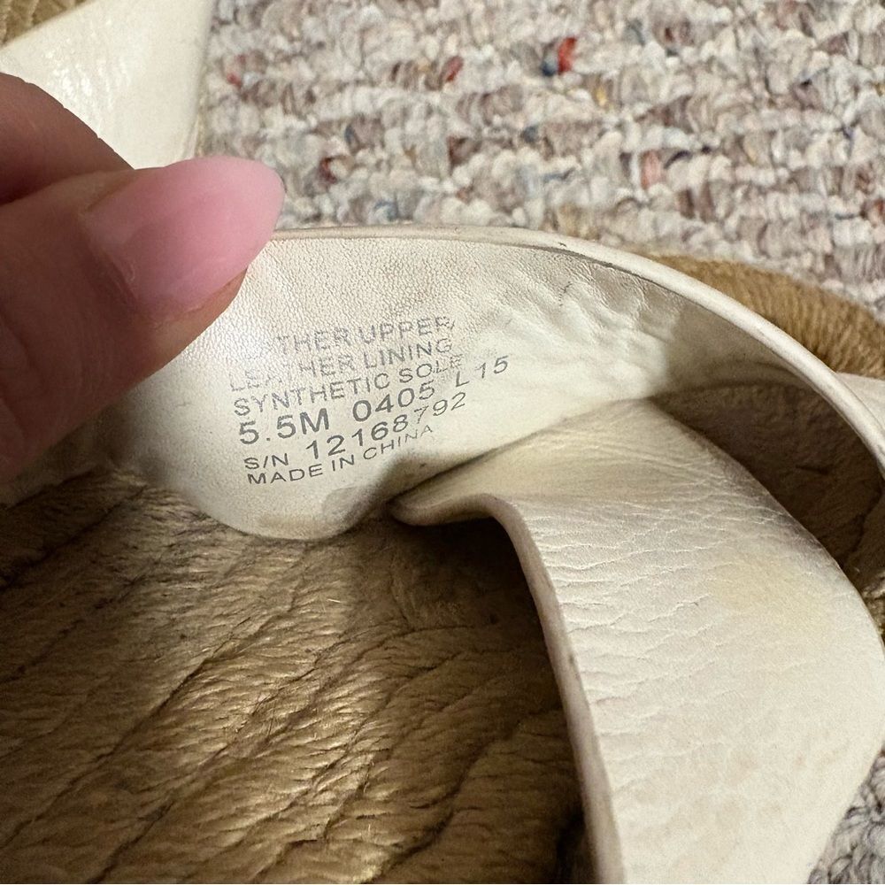 Tory Burch Bima Ivory Espadrille- Size 5.5 - Picture 4 of 7